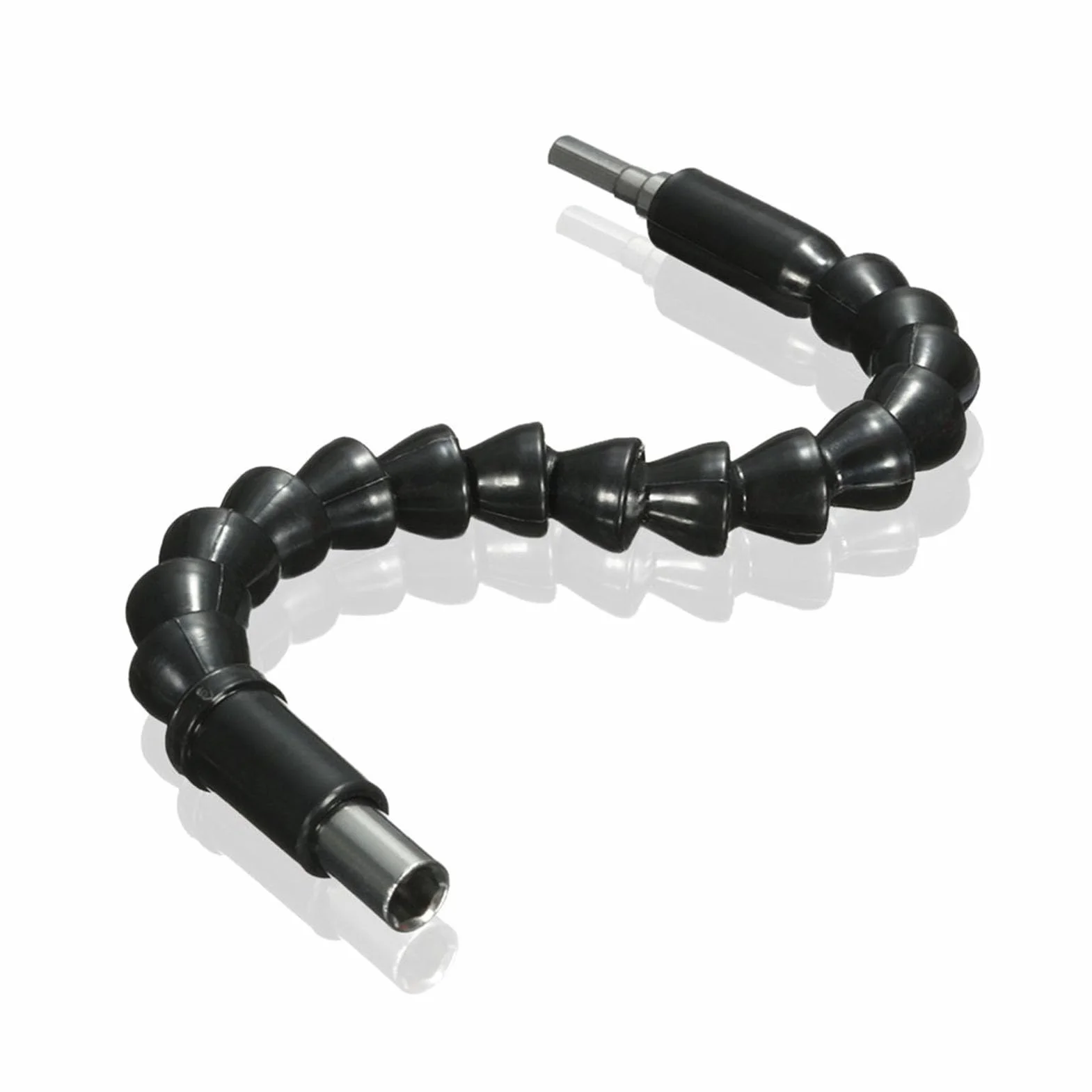 Flexible Bohrerverlängerung, 1/4-Zoll-Sechskantschaft 11,6-Zoll-Schraubendreher Flexible Sockelverlängerung mit magnetischer Schnellkupplung