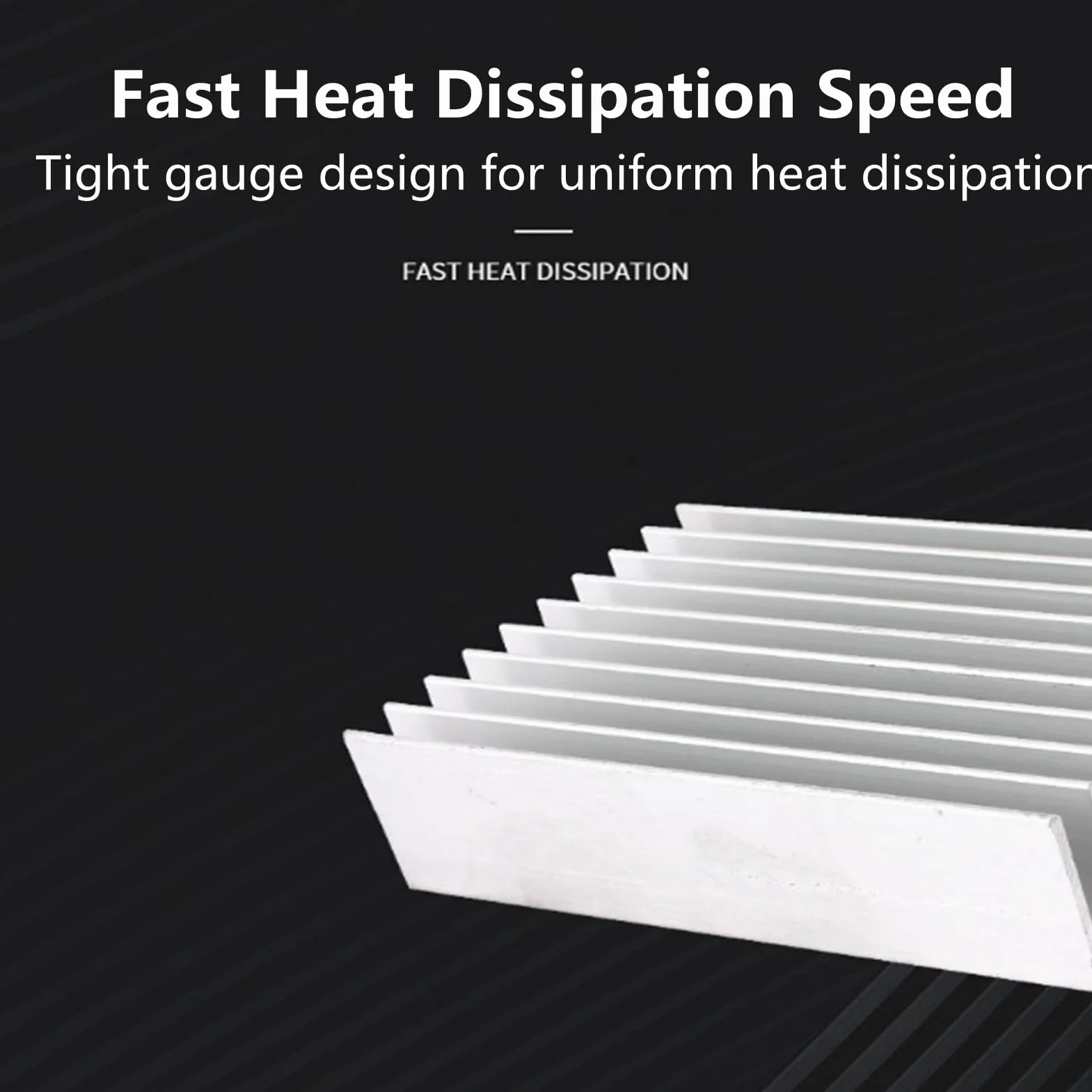 Aluminiowy radiator 150 x 59 x 25 mm 24 zęby zestaw chłodzący Heatsink
