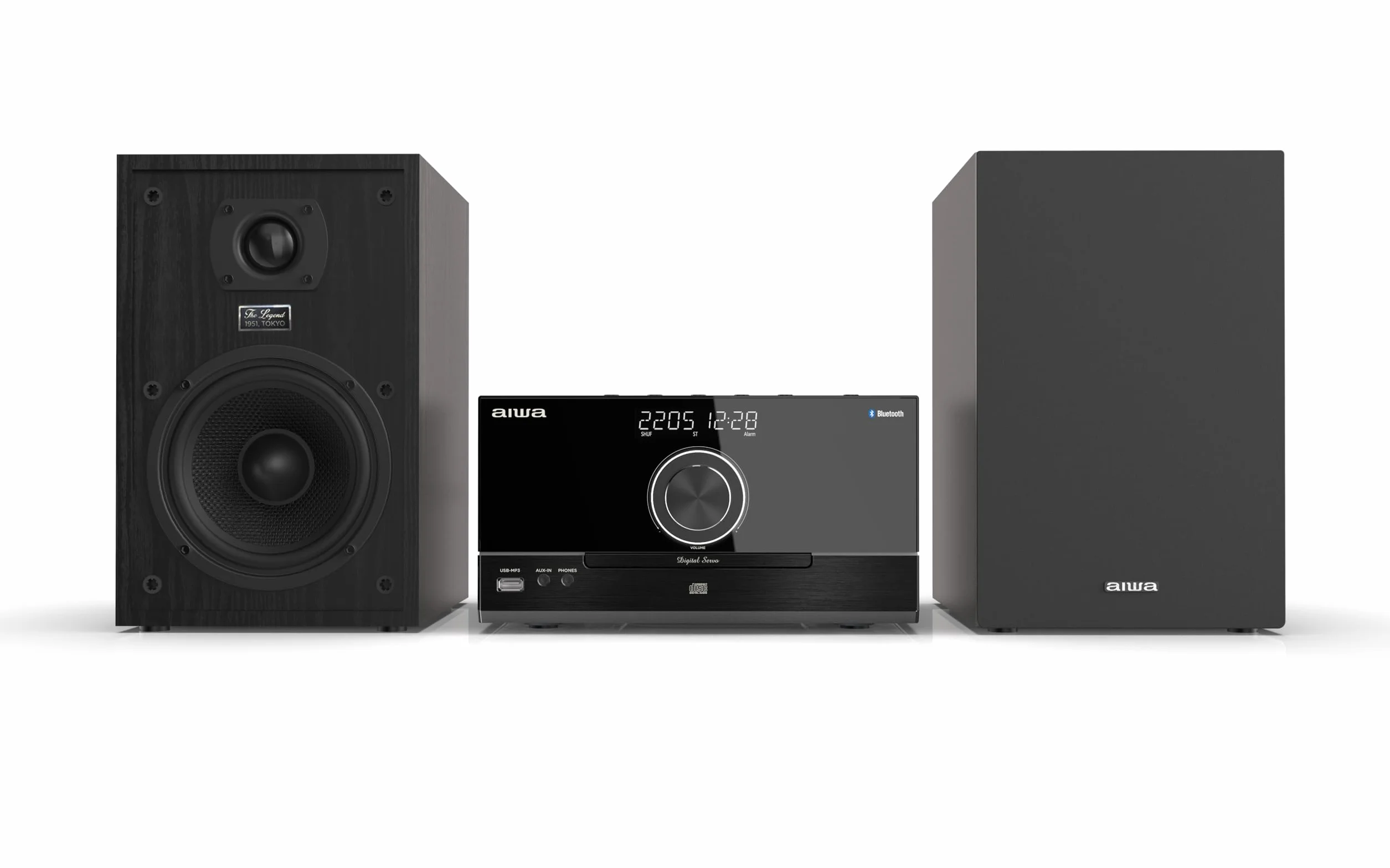 Mikrowieża Aiwa MSBTU-600 Bluetooth, CD, USB, AUX IN, moc wyjściowa 2 x 50 W RMS, kolor: czarny