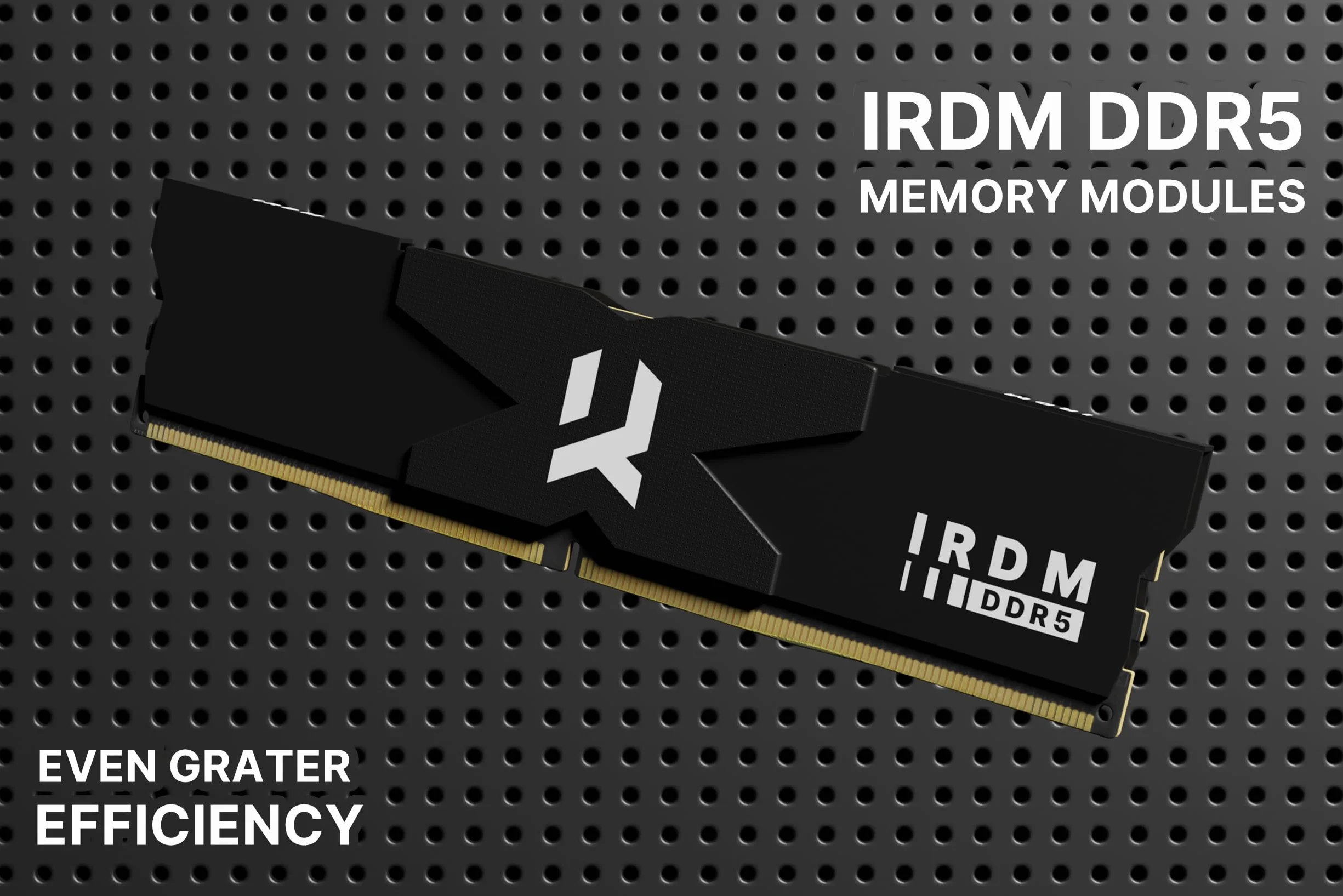 Goodram - Moduł pamięci DDR5 IRDM 2 x 16 GB KIT 6000MHz CL30 SR DIMM Black V Silver - wewnętrzny - DRAM - do komputera - komputera stacjonarnego - laptopa - gier - graczy - edycja grafiki -