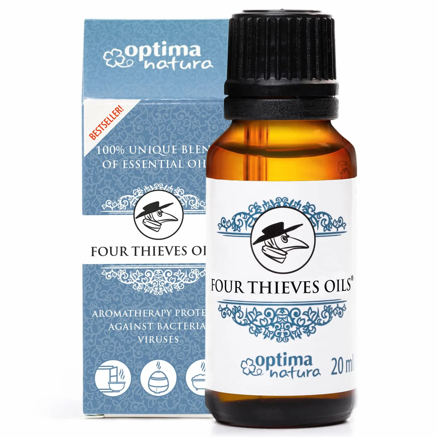 OPTIMA NATURA Olejek Złodziei, do kominka, do kąpieli, 20 ml