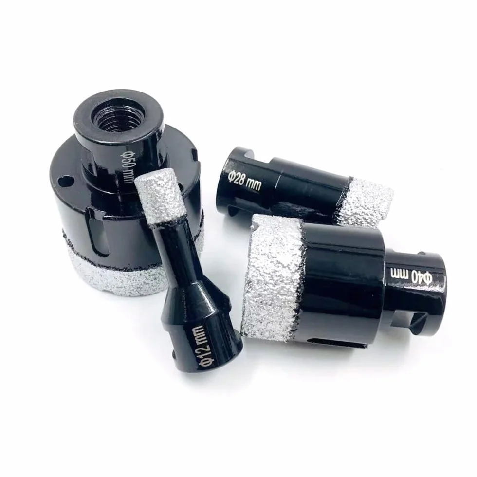Diamentowa korona wiertnicza, diamentowe wiertło rdzeniowe M14 Suche lutowane próżniowo 6-150 mm mur granitowy marmur (130 mm)