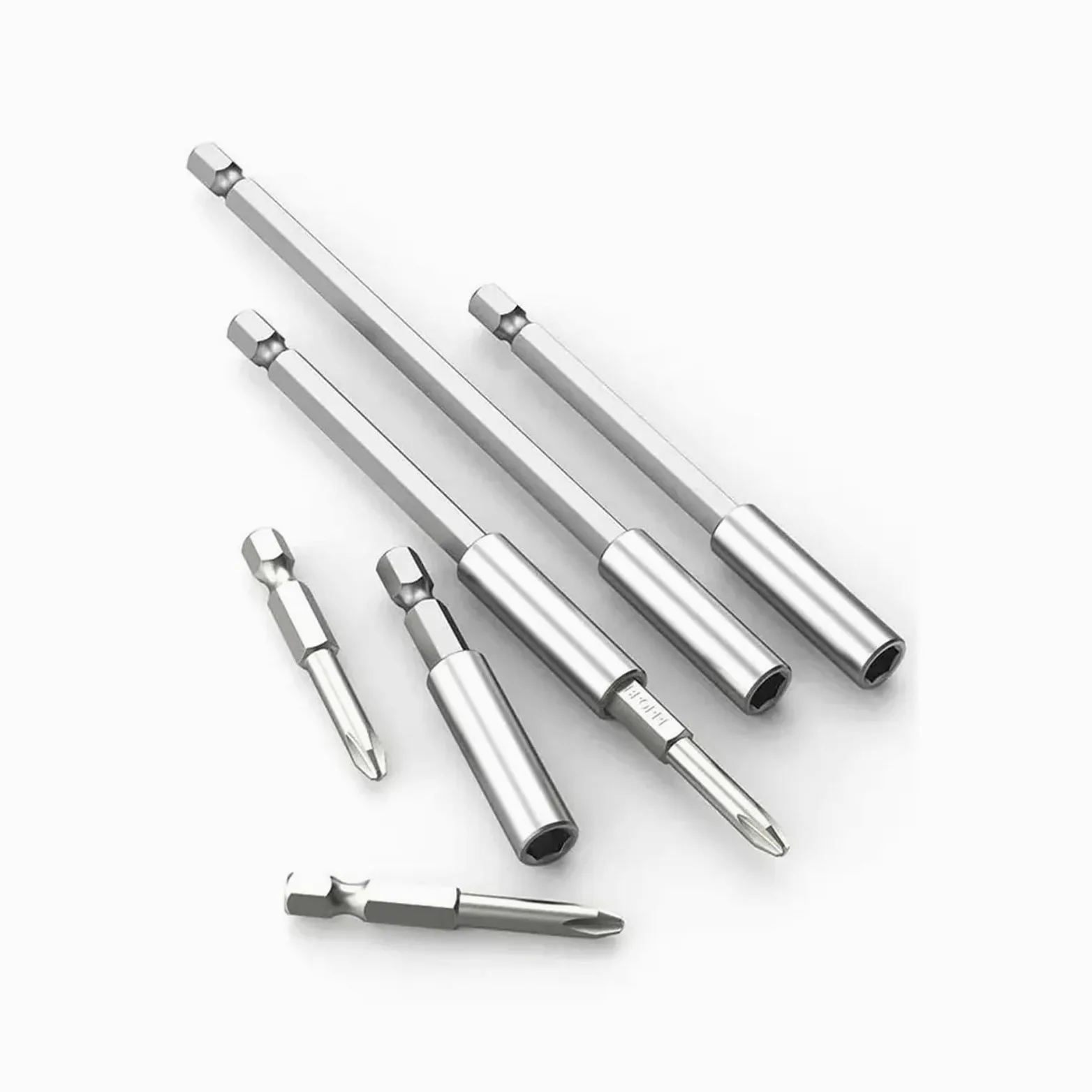 1/10.2 cm sześciokątny magnetyczny uchwyt na bity przedłużające wiertło 60/75/100/150 mm 1 szt. (60 75 100 150 mm)