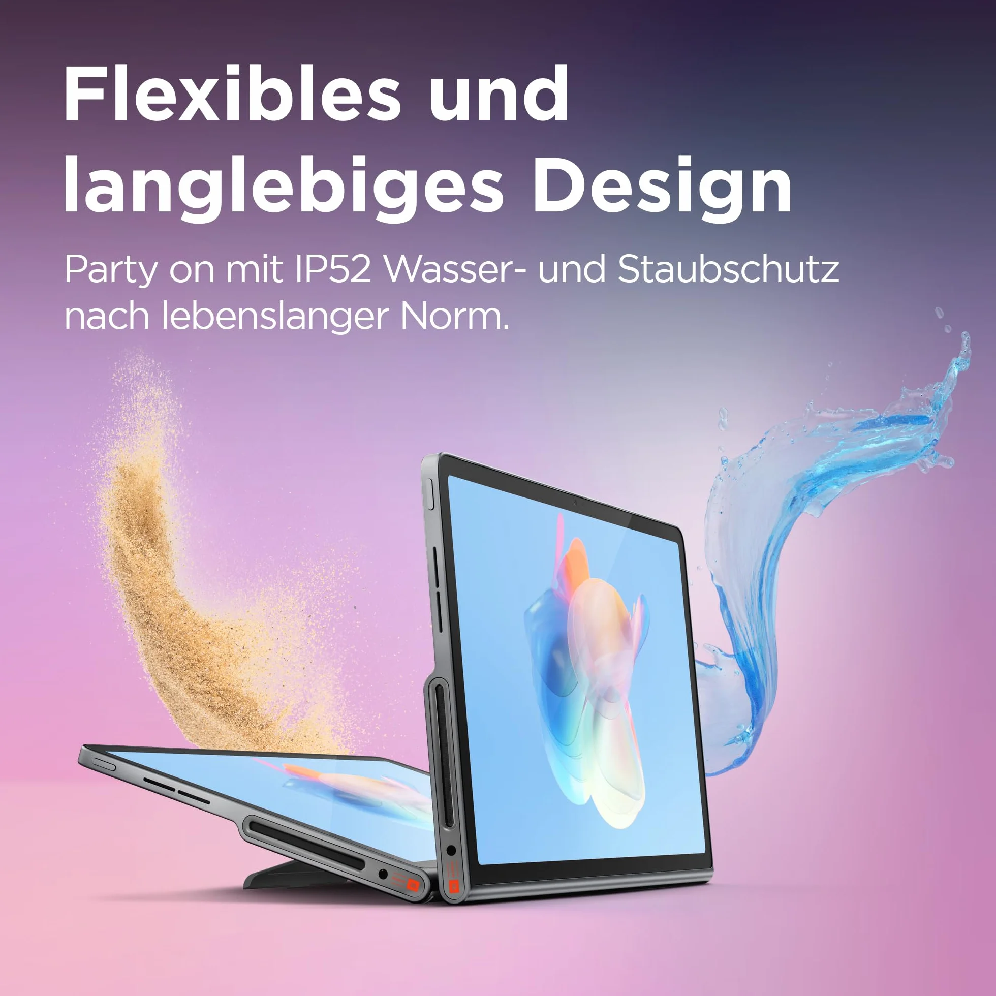 Lenovo Tablet Tab Plus | 11,5" ekran dotykowy 2K | Mediatek Helio G99 | System audio JBL z 8 głośnikami, 8 GB pamięci RAM, SSD 256 GB, Android 13, szary