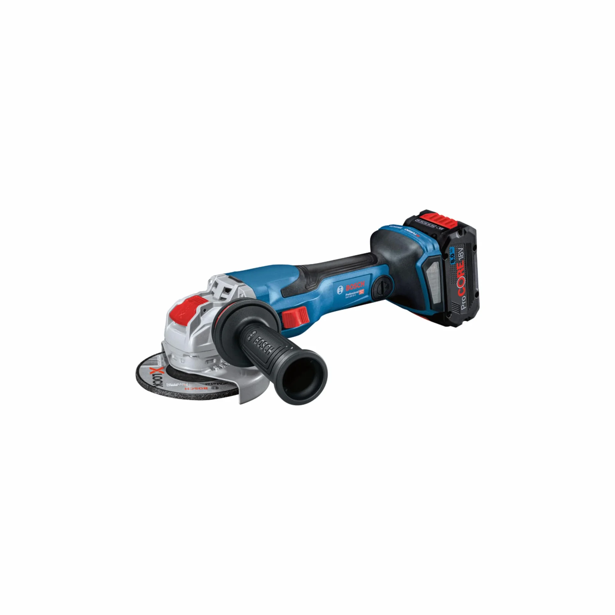 Bosch Professional system 18V: akumulatorowa szlifierka kątowa GWX 18V-15 C (Ø tarczy 125 mm, system X-LOCK, walizka L-BOXX)