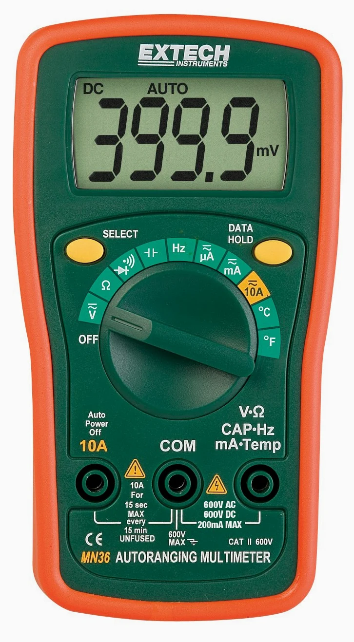 Extech Cyfrowy mini multimetr, 1 sztuka, MN36
