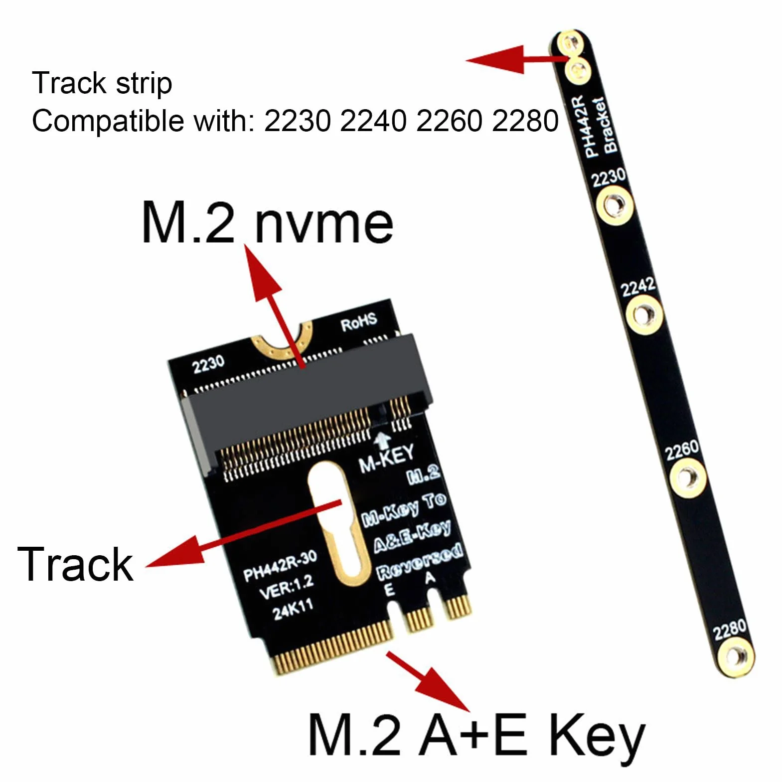 Adapter M.2 NVMe SSD, Karta Konwertująca M.2 NGFF M Key NVMe SSD PCIe 4.0