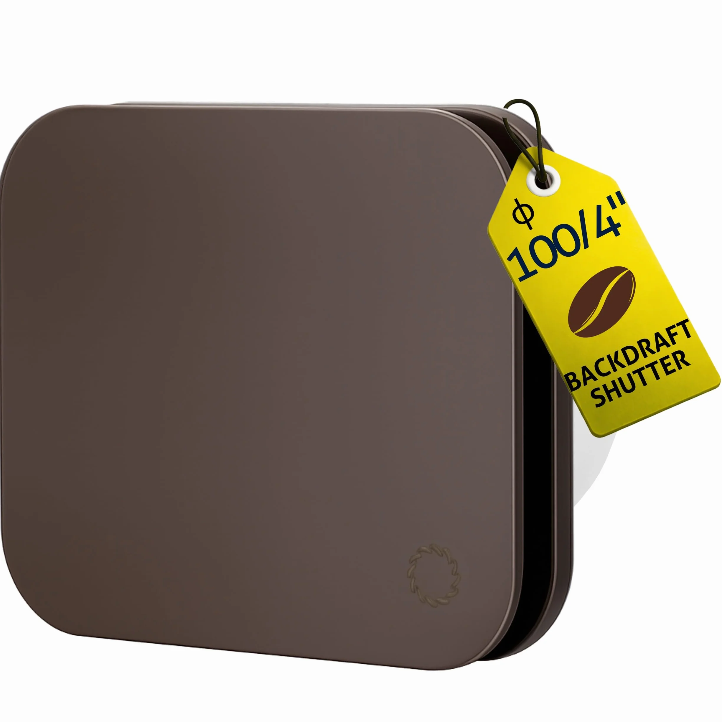 Turbionaire Trend 100 Sdbc – Wentylator Łazienkowy I Kuchenny, Panel Dark Brown Chocolate Matowy, Ø100 Mm, 85 M3/H, 35 Pa, Cichy 33 Db, Zawór Zwrotny, Ipx4, Gwarancja 3 Lata.