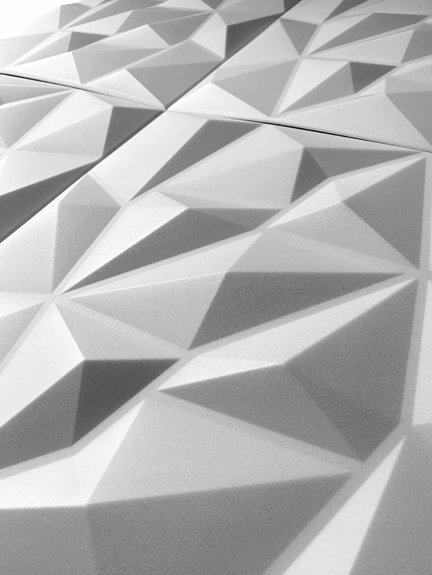 Deccart - Panele ścienne 3D, styropian, okładzina ścienna, sufit, panele sufitowe, panele ścienne, panele dekoracyjne, panele ścienne, panele ścienne, polistyren 50 x 50 cm, Brylant 2 m², 8 sztuk