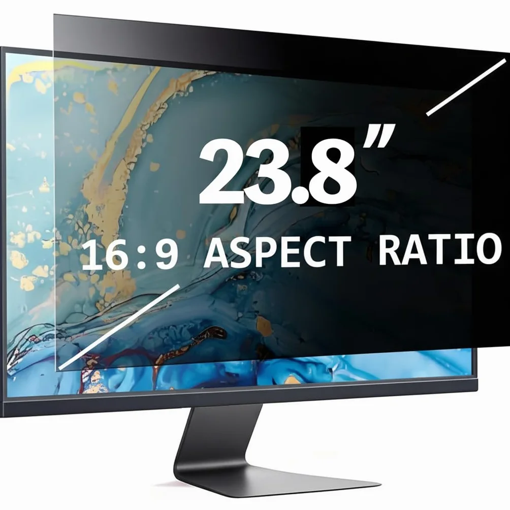Łatwo zdejmowany filtr prywatności komputera, kompatybilny monitor iMac, bezramkowy monitor, ekran dotykowy, proporcje obrazu 23,8 cala 16:9, ochrona przed oślepianiem Blue Light Privacy Shield