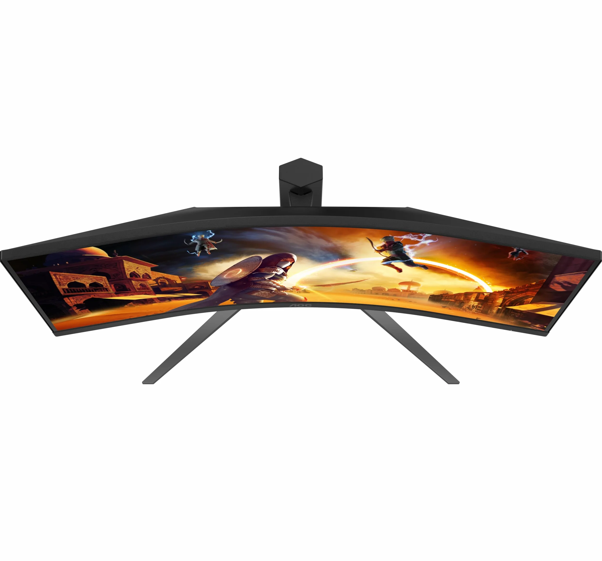 AOC Gaming CU34G4Z - 34-calowy zakrzywiony monitor WQHD, 240 Hz, FreeSync Prem., HDR400 (3440x1440, 1ms GtG, 2X HDMI 2.1, 1x DisplayPort 1.4, Hub USB) Czarno-czerwony