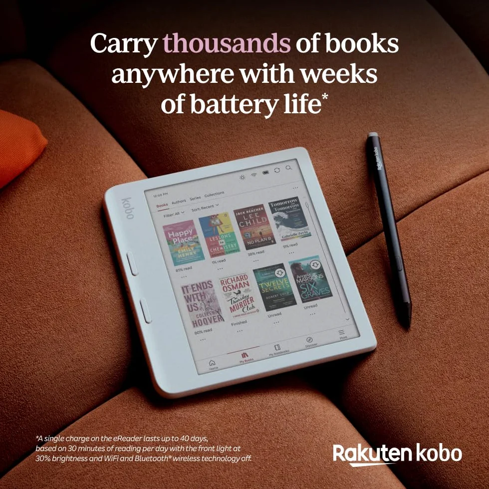 Kobo Libra Colour eReader 7-calowy E Ink Kaleido 3 32 GB Wodoodporny Czarny