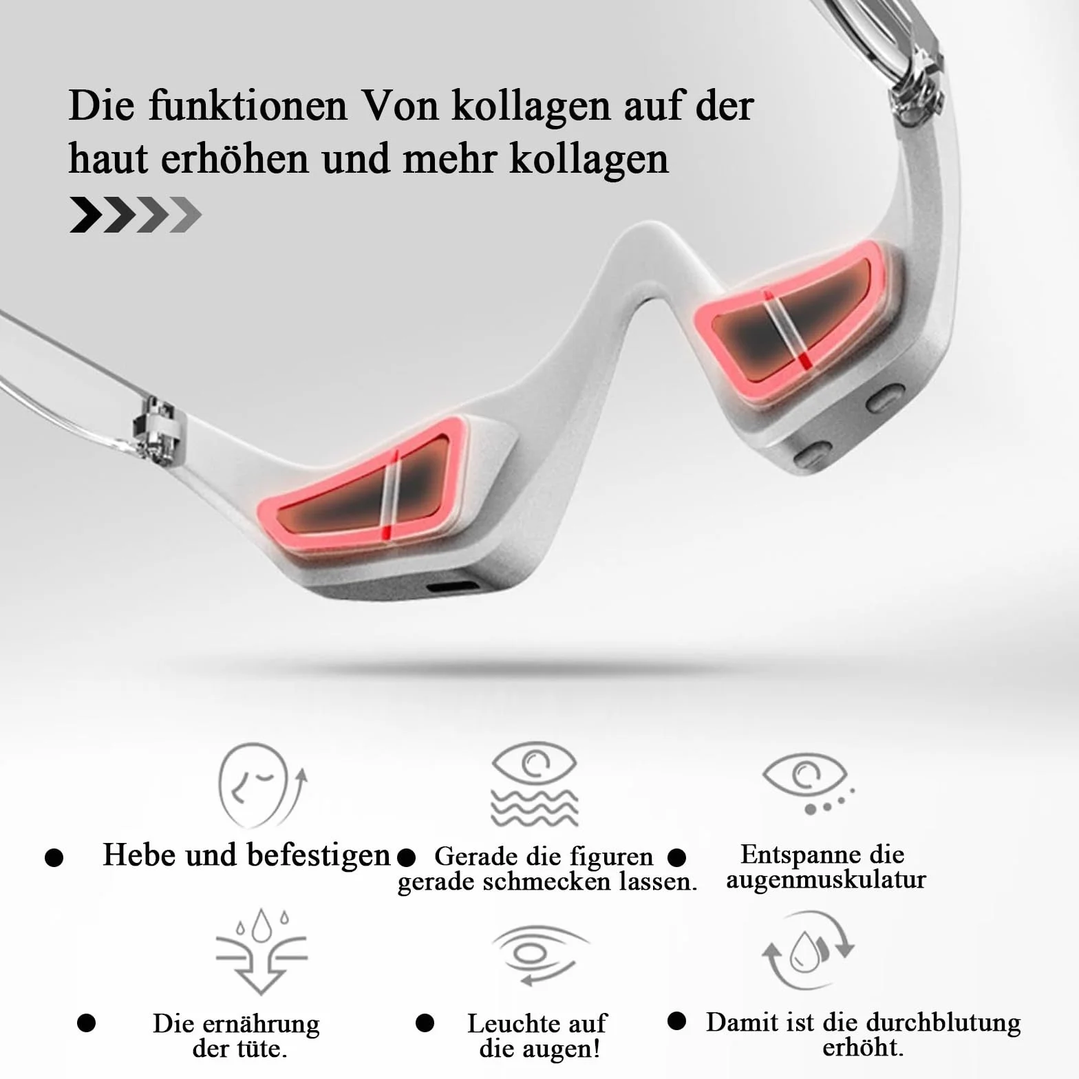 Wibracyjny masażer oczu 3D - elektryczna maska na oczy do łagodzenia obrzęków i suchych oczu, cienie - urządzenie do pielęgnacji oczu i urody