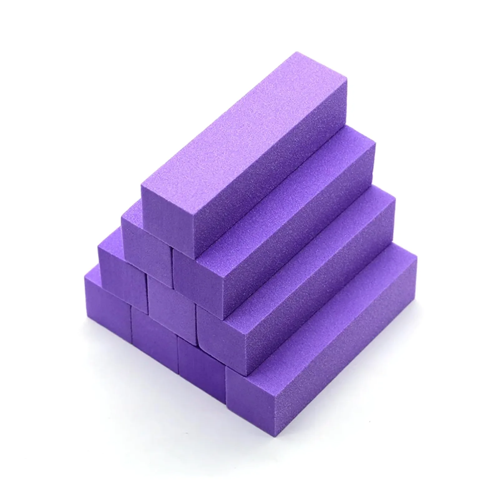 gąbki szlifierskie,papier ścierny na sucho i mokro 5/10 szt. Gąbka do polerowania paznokci, bloki polerskie, pilniki, bloki szlifierskie, polerowanie(Purple,10pc)