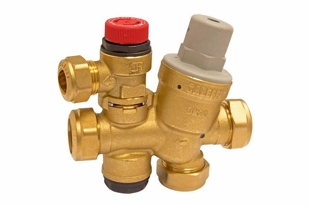 Caleffi Multibloc zawór sterujący zimną wodą 533112CST 3 i 6 barów - pierścień zabezpieczający