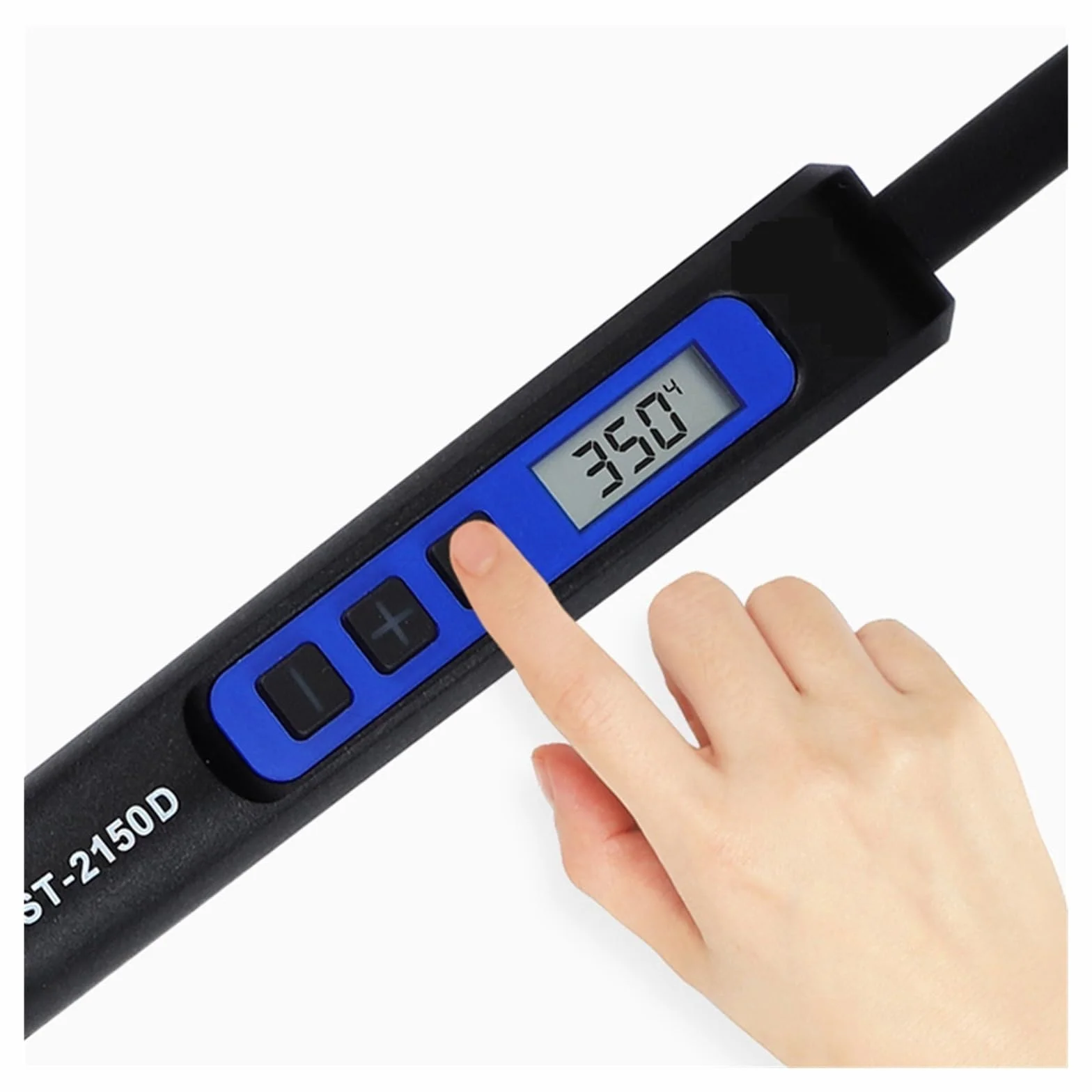 Cyfrowa lutownica elektryczna, wyświetlacz LCD z regulacją temperatury, zestaw narzędzi do naprawy spawania lutowniczego Spawalniczy(ST 2150D 150W LED)