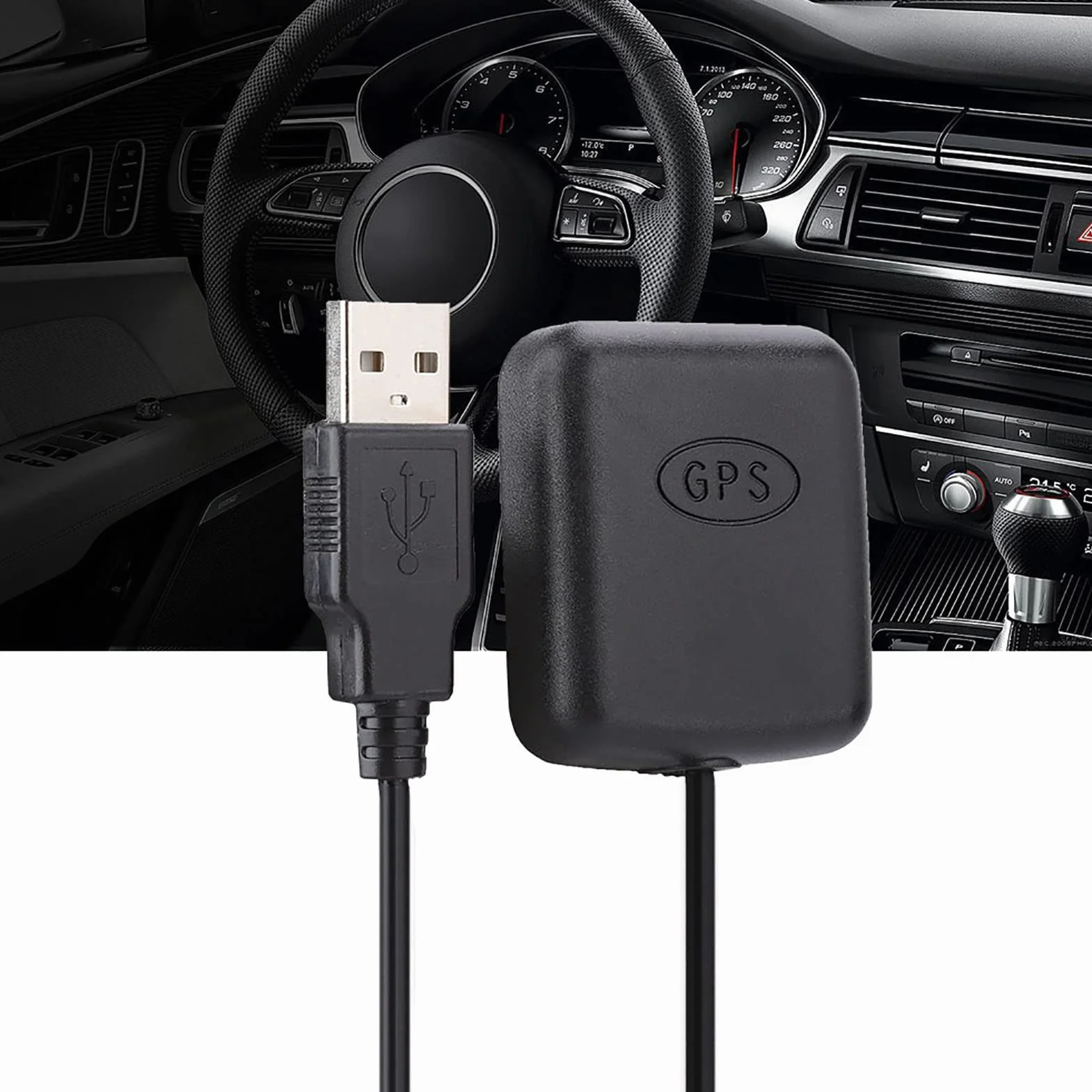 Antena Odbiornika GPS USB Wodoodporna Aktywna Nawigacja GPS 3m Kabel RG174 Adapter GPS GLONASS