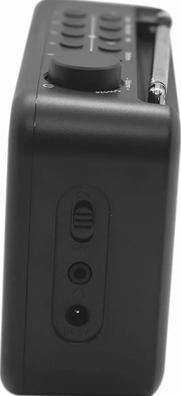 Pure Elan One2 przenośne radio DAB+/FM z Bluetooth 5.1 (wyświetlacz LCD, 10 przycisków pamięci, zasilanie bateryjne z 4 x AA), kolor czarny