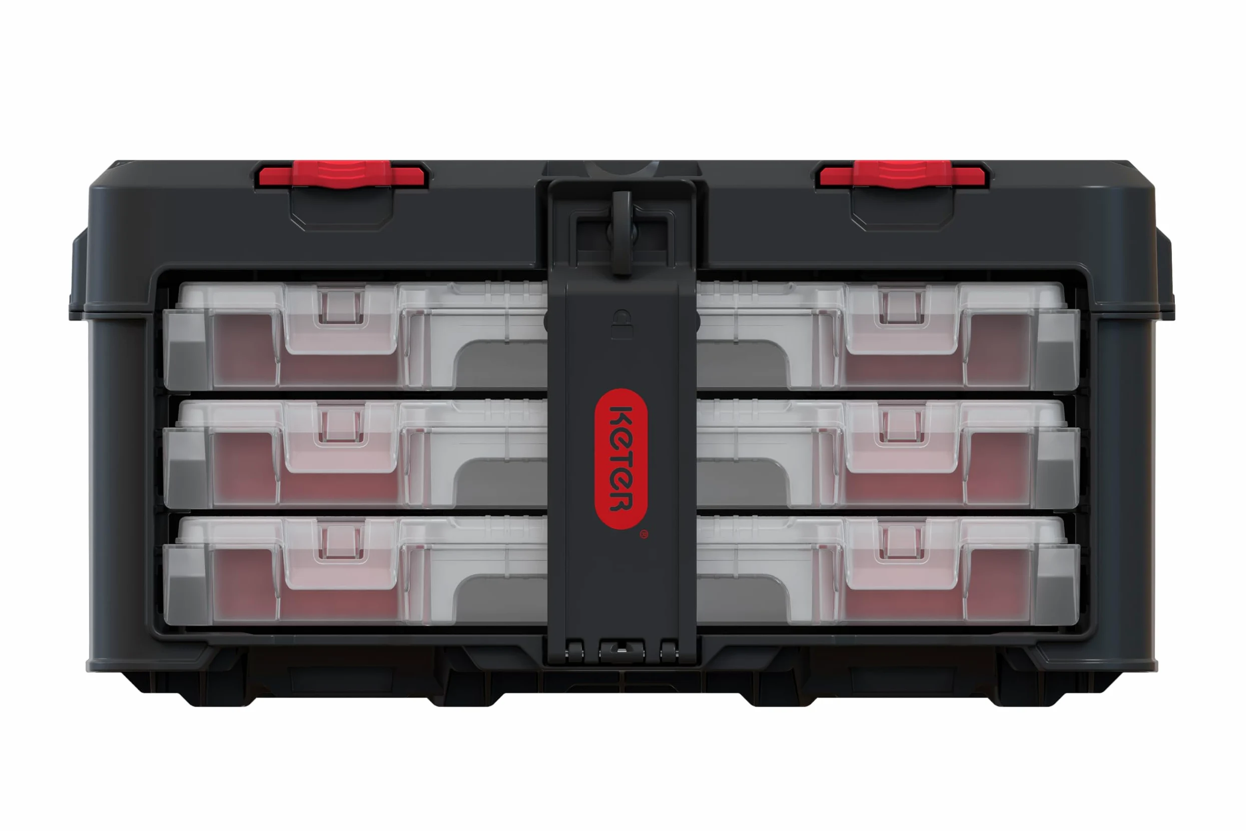 Keter Stack & Roll Heavy Duty DIY 3 Organizery Zestaw do przechowywania narzędzi (253380)