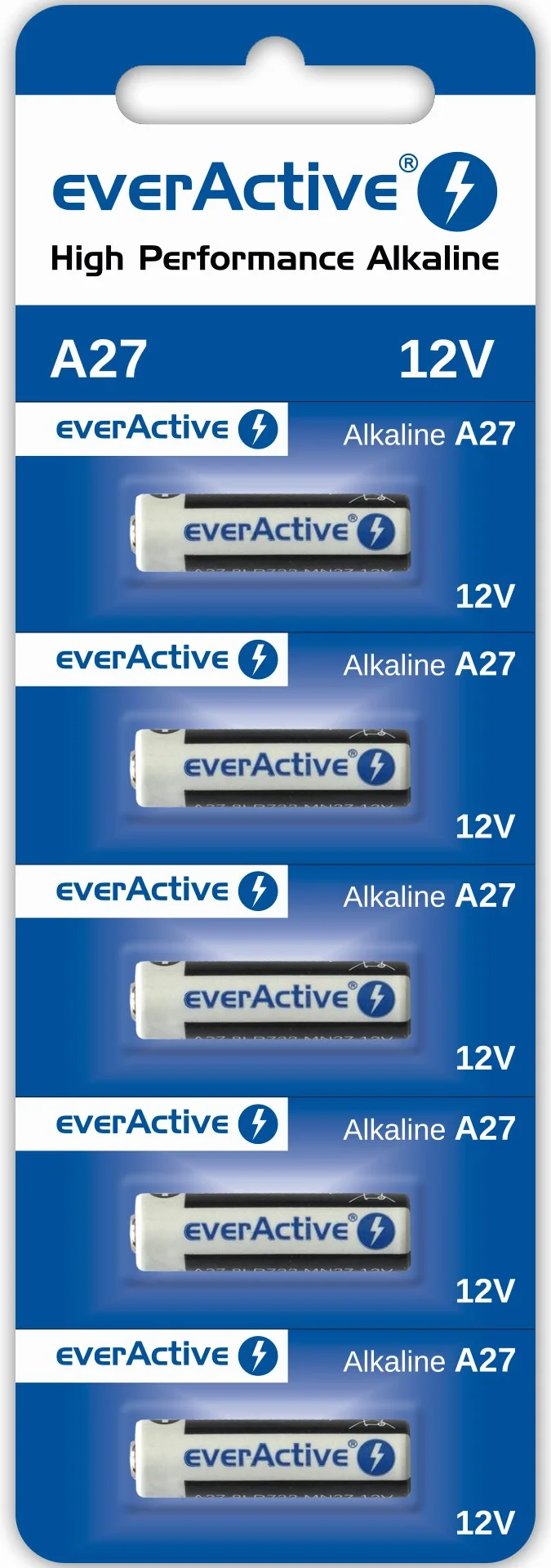Everactive A27 EV27ABL5 Zestaw Baterii Alkalicznych, 5 Sztuk