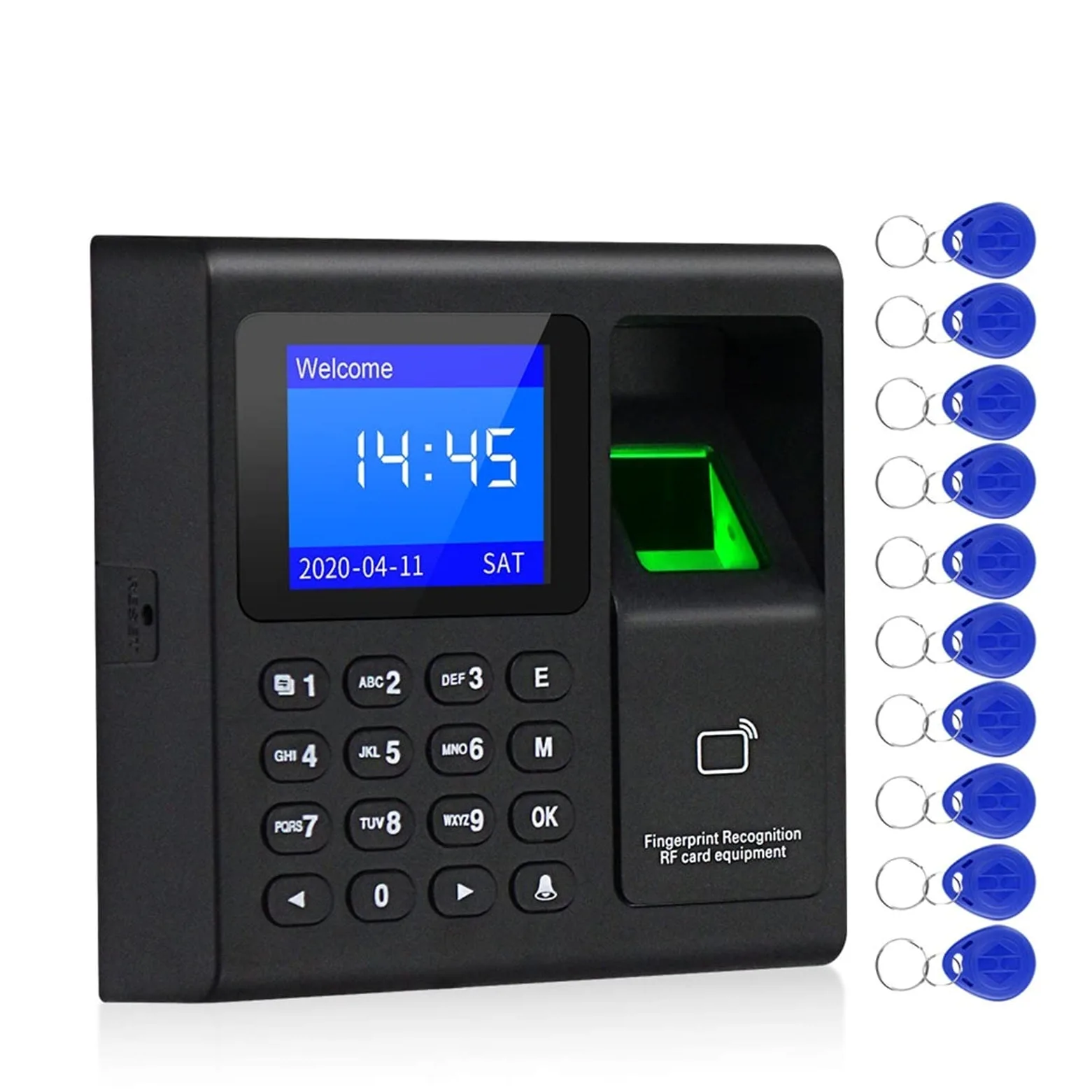 Maszyna obecności, Maszyna Intelligent Fingerprint Frekwencja Frekwencja biometryczny linii papilarnych Time Machine Zegar Recorder Device urzędnik,Elektronika biurowa