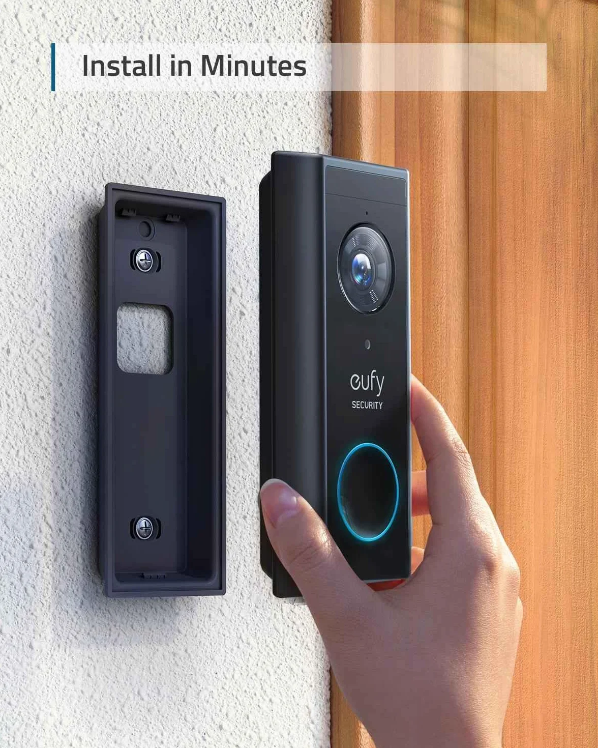 Anker Black Video Doorbell 2K akcesorium do domofonu Jednostka zewnętrzna Wi-Fi
