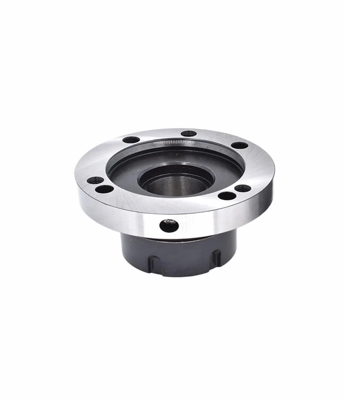 Zacisk czteroosiowy mini kołnierzowy do narzędzi tokarskich - ER50 ER25 ER32 ER40, 125 mm, 80 mm, 100 mm trzpień mocujący(Er40-d160 (7hole))