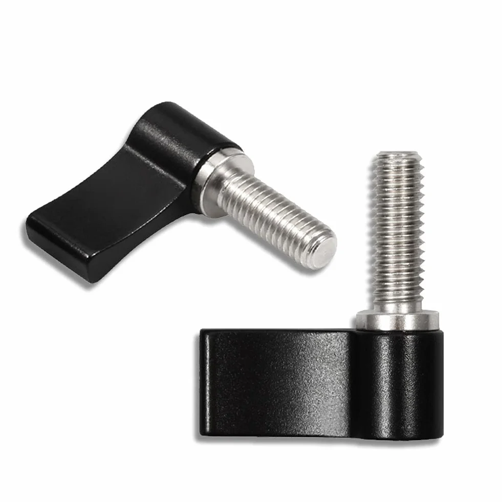 LEONTOOL M6 17 mm gwintowane pokrętło obrotowe regulowana śruba dźwigni kciuka czarne
