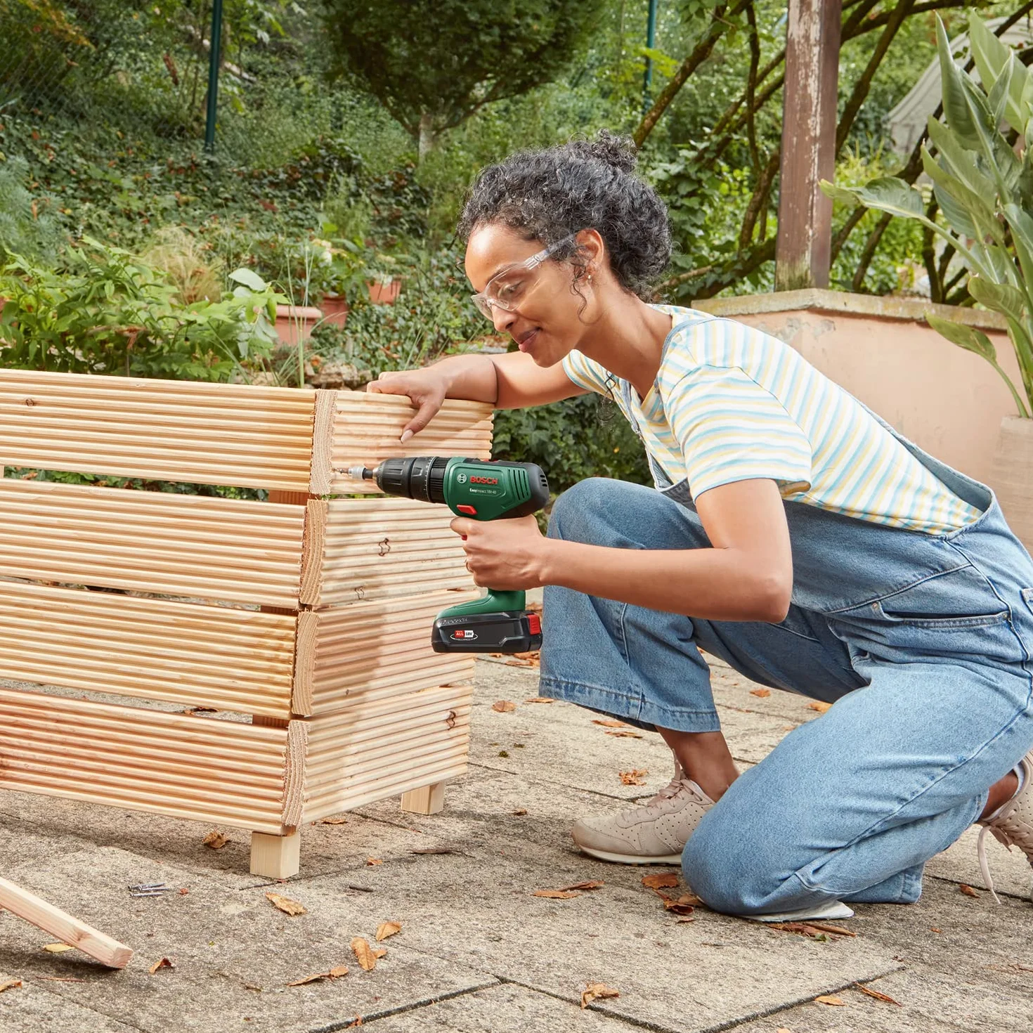 Bosch Home and Garden Akumulatorowa Wiertarka Udarowa Bosch EasyImpact 18V-40, 1 Akumulator 2 Ah, System 18V, Walizka
