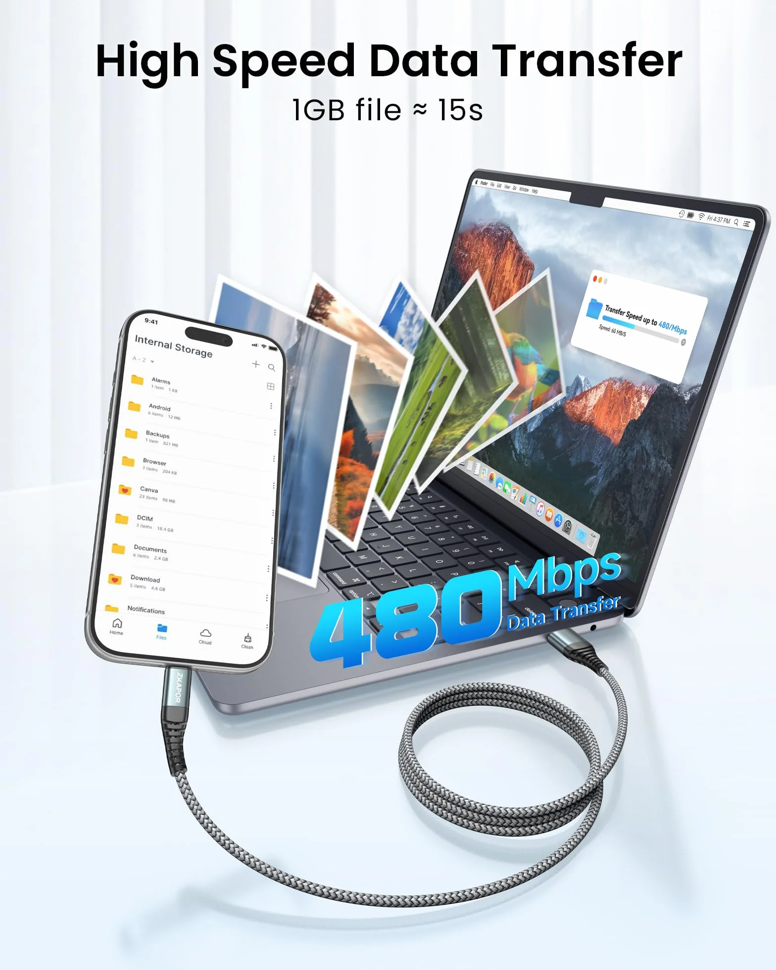 Extra Long USB C Cable 3M Type C Szybki kabel ładujący 3A Nylon kompatybilny z iPhone 15/15 Pro Max Samsung Galaxy S23/S22/S21/S10 Note 10 Huawei P40/P30 Google Pixel