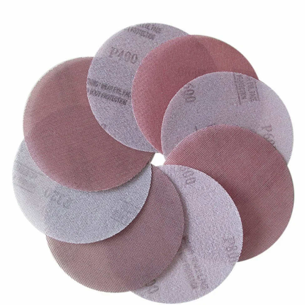 Płytki ścierne siatki ściernej Siatkowe tarcze ścierne na rzep 150 mm 6 cali opakowanie 25 sztuk różne gradacje do drewna, kamienia, samochodu(240grit 25pcs)