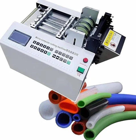 Elektryczne obcinaki do rur, automatyczny obcinacz do rur termokurczliwych 250 W, szerokość cięcia 1-100 mm, długość 0,1 mm - 99999,9 mm dokładność cięcia do rur gumowych i plastikowych