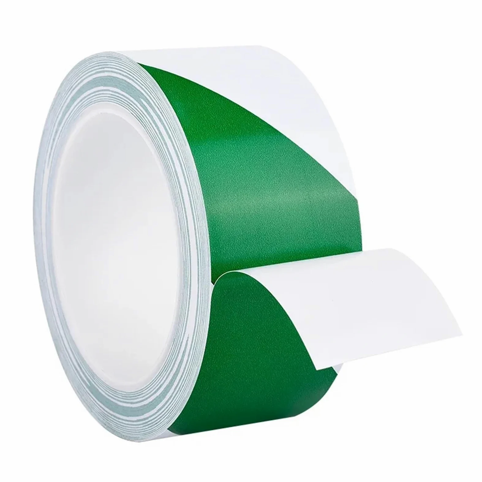 Taśma ostrzegawcza żółta, Taśma ostrzegająca o zagrożeniach, 2 sztuki, wielokolorowa, wodoodporna, klejąca do PVC, szerokości 20–60 mm(Green White,20mm)