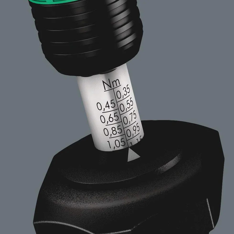 Wera 7441 1,2-3,0 Nm Wkrętak Dynamometryczny, Zielony, 1/4"