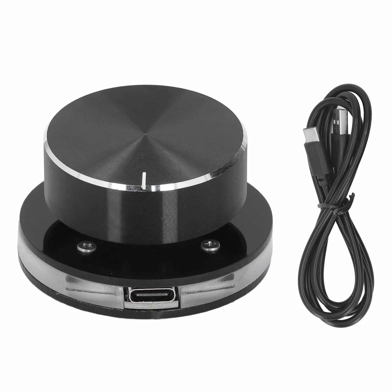 Kontroler Multimediów Pokrętło Głośności USB C z RGB dla PC Android