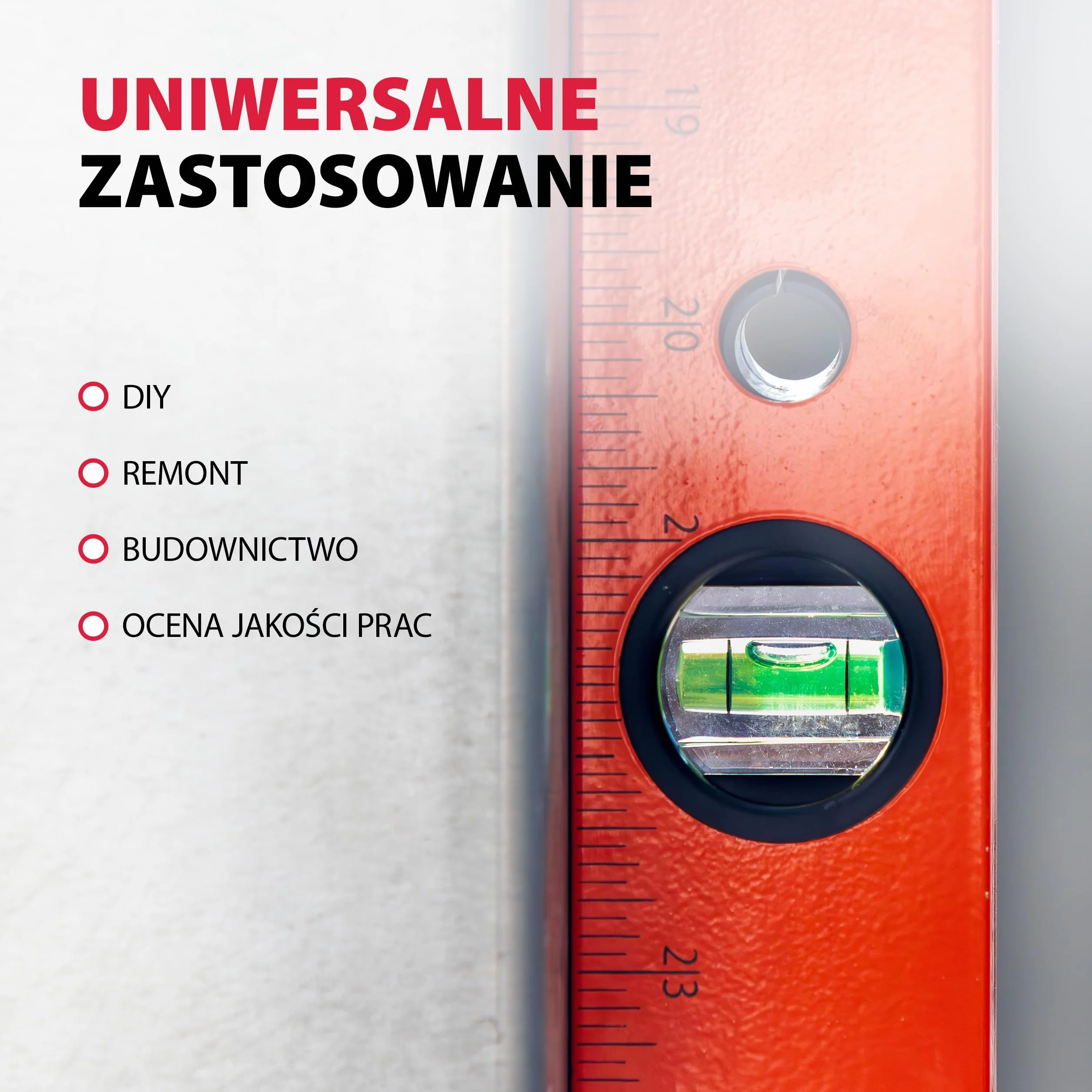 Poziomica aluminiowa, 3 libelle, 120 cm - MTX