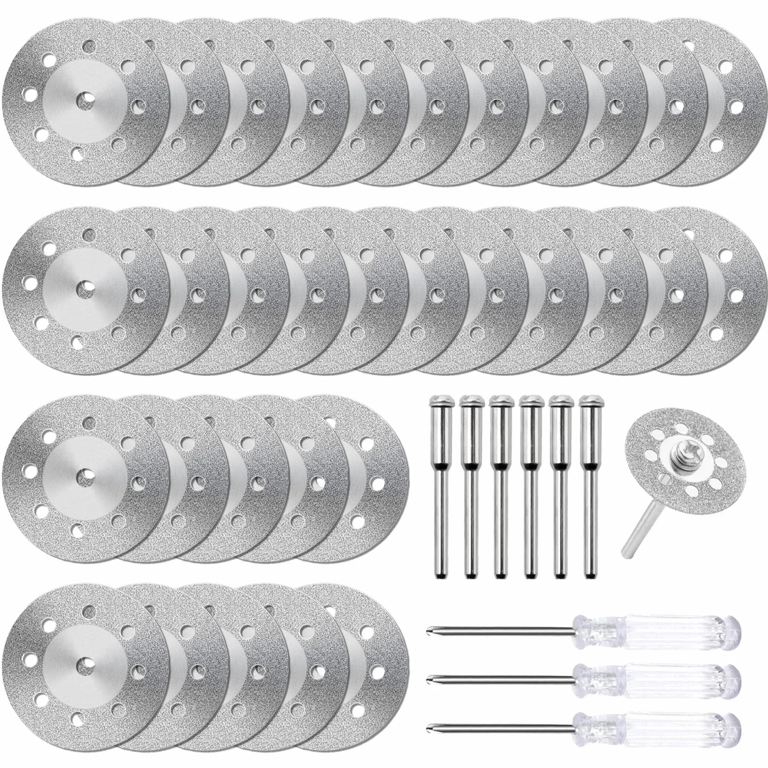 30 sztuk diamentowych tarcz tnących 22 mm, z 6 sztukami trzpienia 3 mm, 3 sztuki, wkrętaki krzyżowe, diamentowe tarcze tnące, mini tarcza diamentowa, brzeszczoty do narzędzi obrotowych