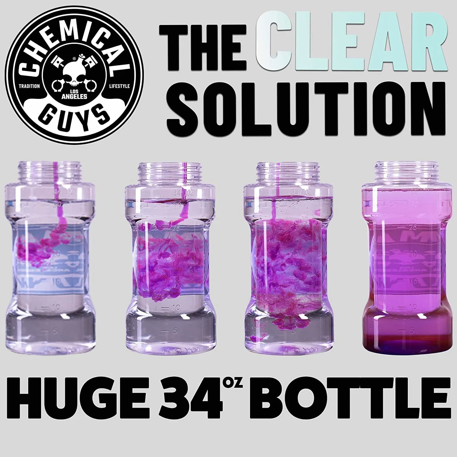 Chemical Guys EQP324 Big Mouth Max Release Foam Cannon (pistolet piankowy do mycia samochodu, mycia w domu i mycia łodzi, które łączy się z myjką ciśnieniową) butelka 970 ml