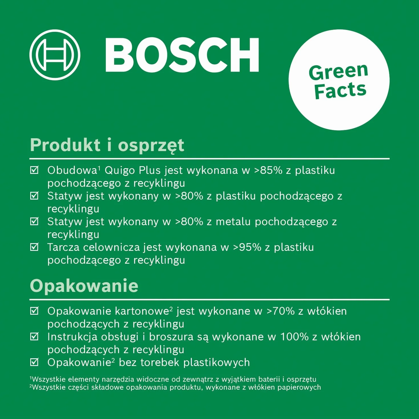 Bosch Laser krzyżowy Quigo Plus ze statywem (łatwe wyrównywanie elementów przy równych i zmiennych odległościach dzięki znacznikom na linii laserowej, opakowanie kartonowe)