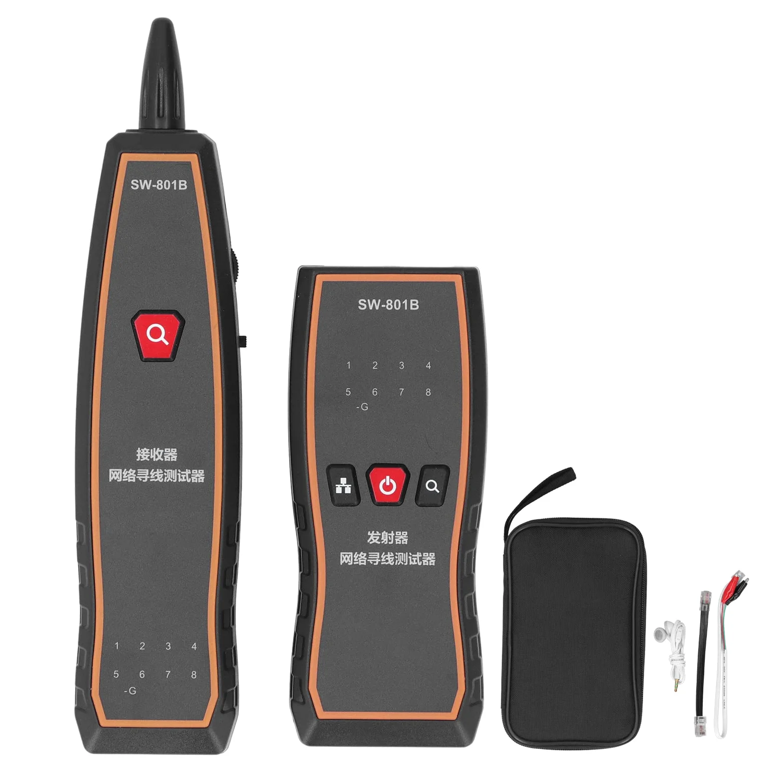 Tester Kabli Sieciowych, Lokalizator Kabli RJ45 RJ11, Wykrywacz Linii ze Słuchawkami, Wielofunkcyjny Lokalizator Przewodów, Lokalizator Kabli do Układania Kabli, Sortowanie