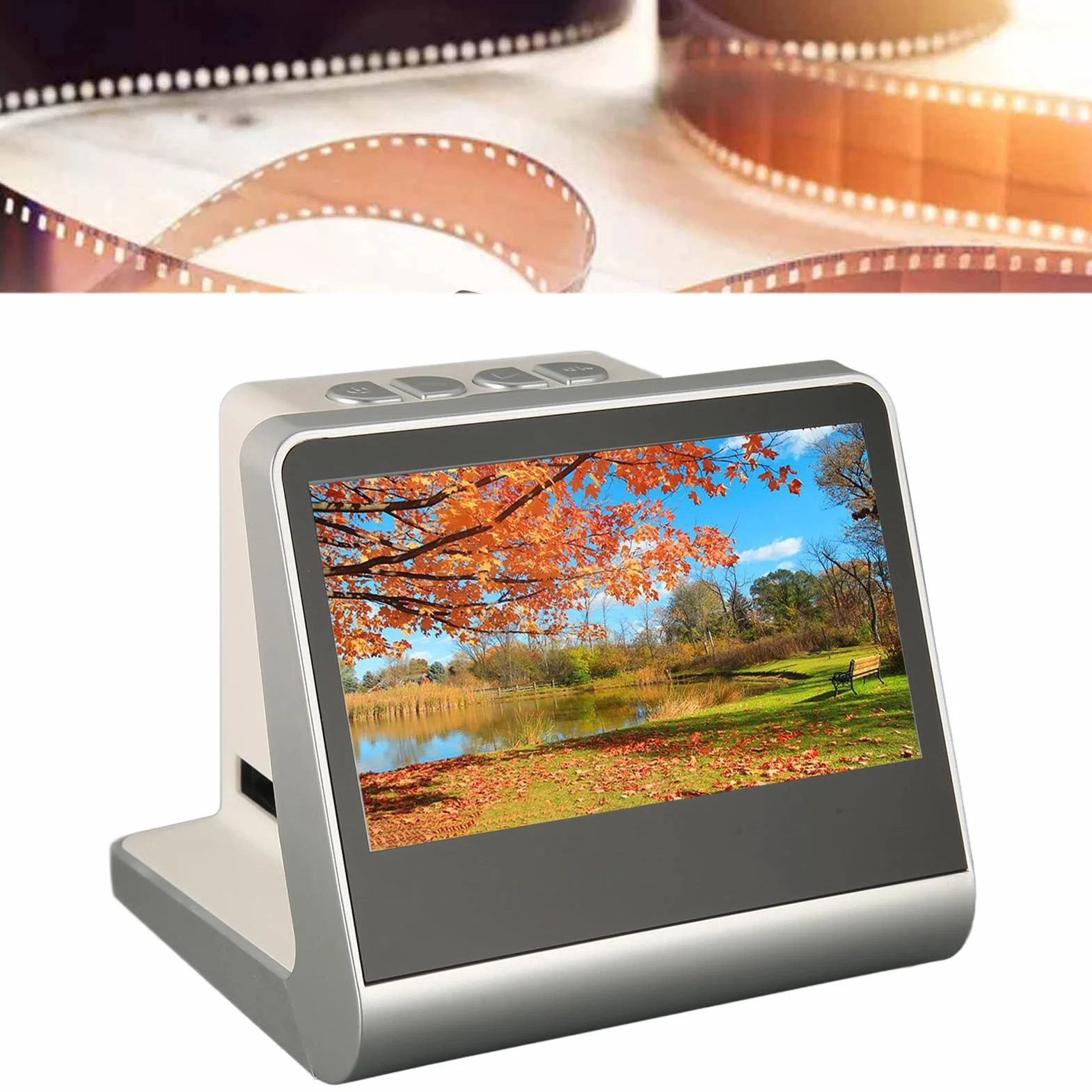 Skaner Filmów i Slajdów 22MP 5-calowy Kolorowy Ekran Konwertuje Klisze 135/126KPK/110/Super8