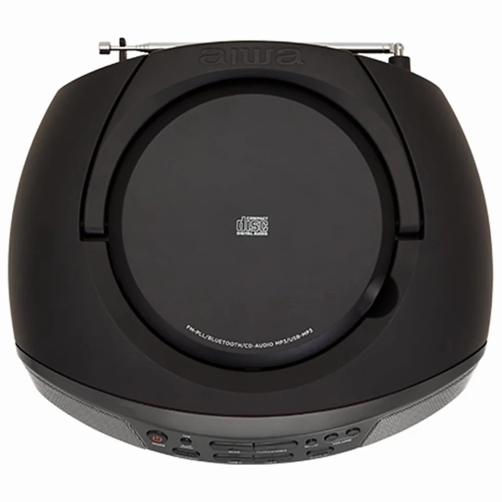 Aiwa BBTU-400BK przenośne radio CD Bluetooth USB czarny