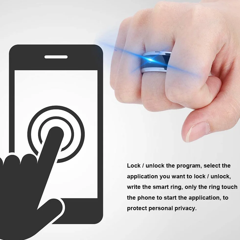 Mavis Laven NFC inteligentny pierścień Magic Finger Ring Metal