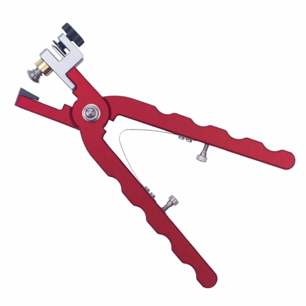 Dellx Watch Bracelet Cutting Plier for Straps to Fix Catches Spring Bar Hand Tool Pliers Red Straight