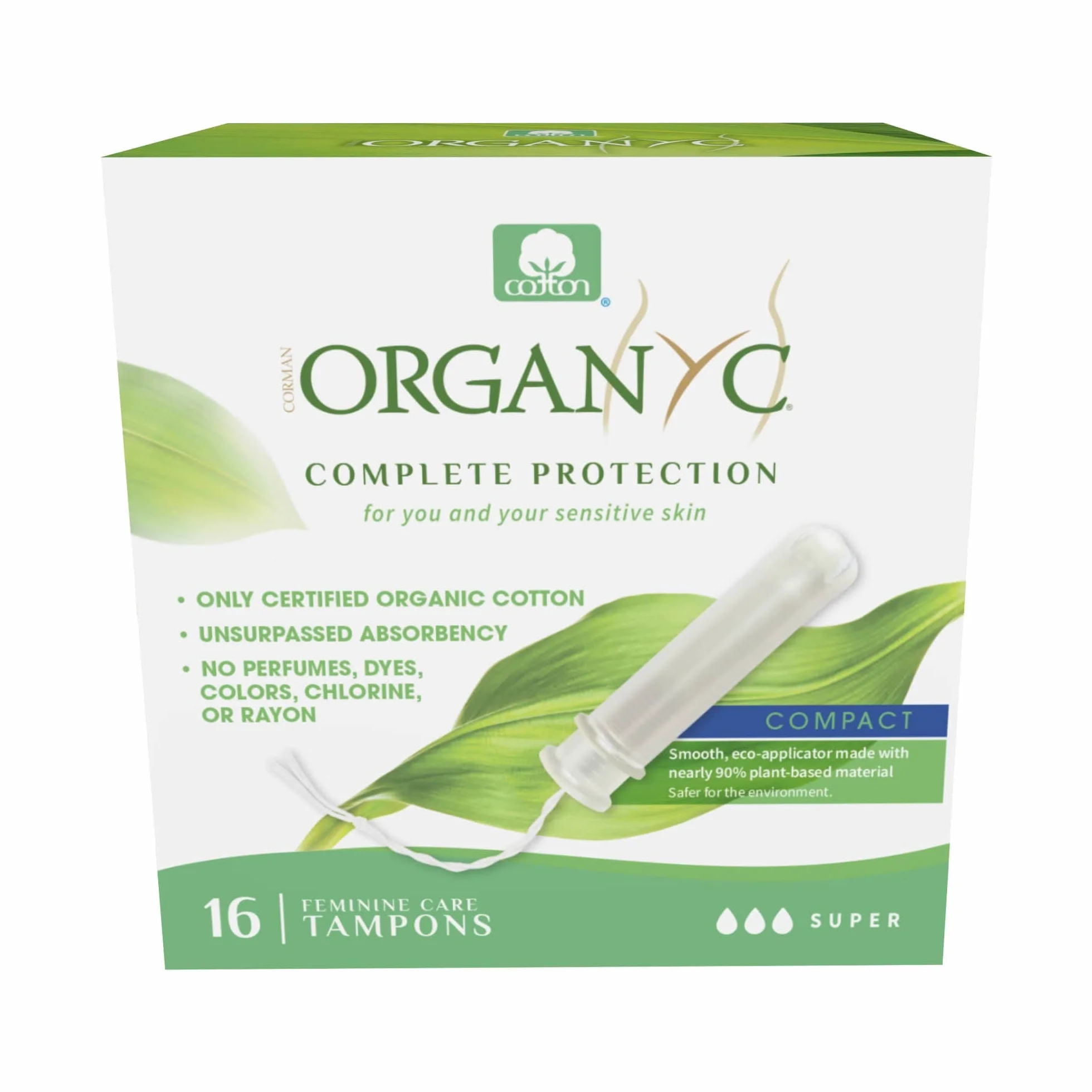 ORGANYC Tampones Super Con Aplicador Compact tabletki 16