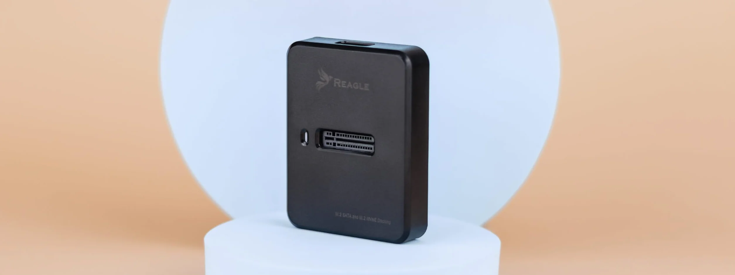 Reagle Adapter SSD M.2 NVMe SATA USB C 3.2 Gen 2 10Gbps, Stacja Dokująca do Dysków M2 M Key B+M Key 2230 2242 2260 2280, Montaż Bez Narzędzi, Plug & Play, do 2TB Kieszeń