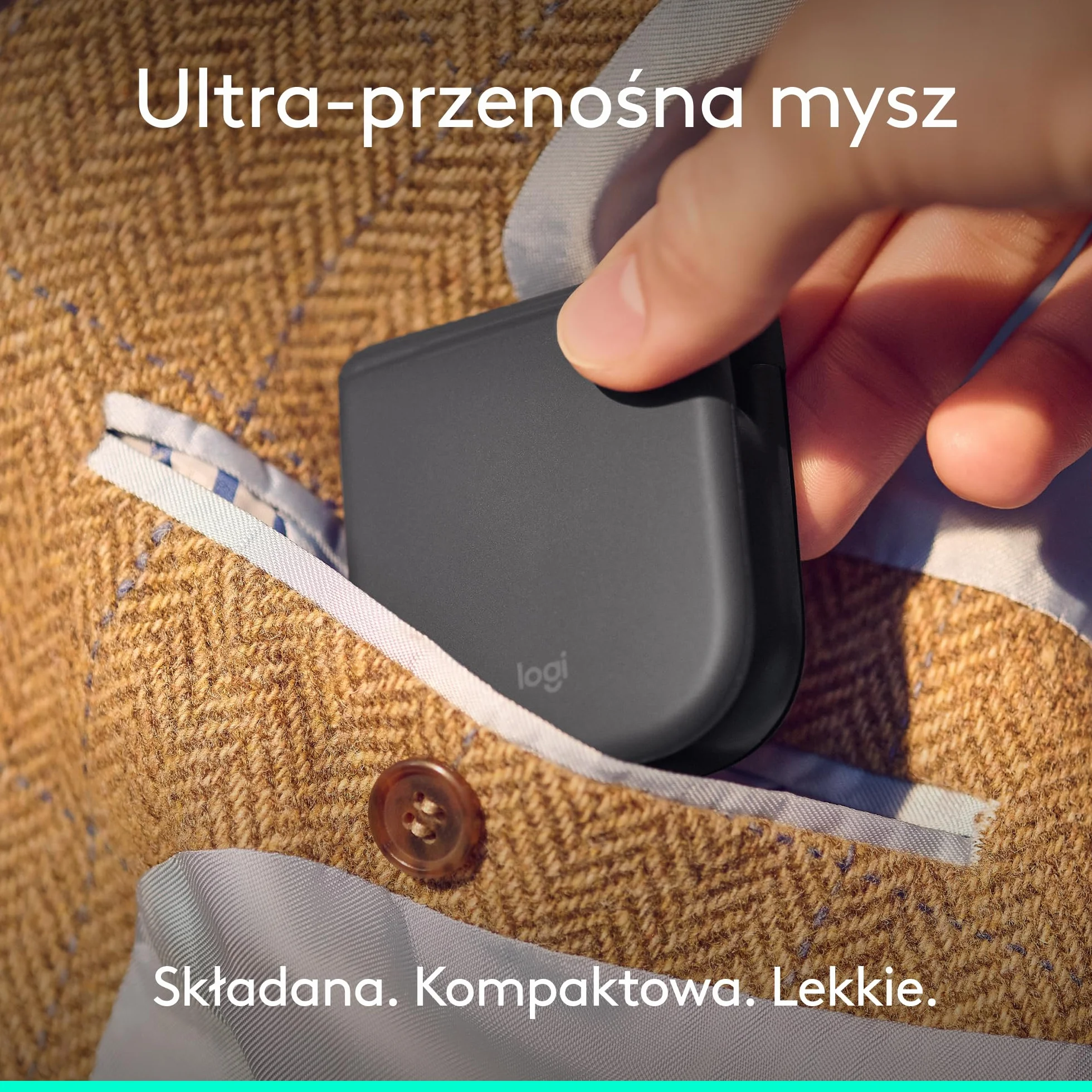 Logitech Mobi Fold przenośna mysz Bluetooth 4K DPI czarna