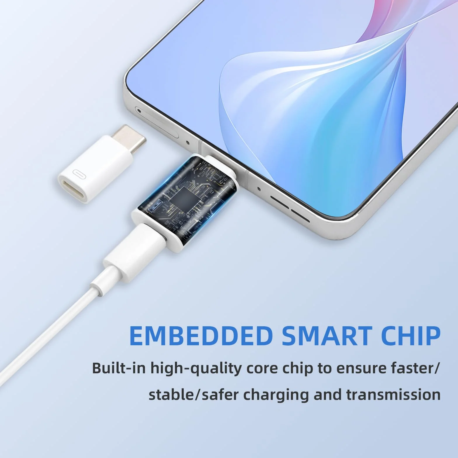 Adapter Lightning na USB-C 2 sztuki PD27W szybkie ładowanie do iPhone 17/16/15 Pro Max Plus iPad Pro/Air