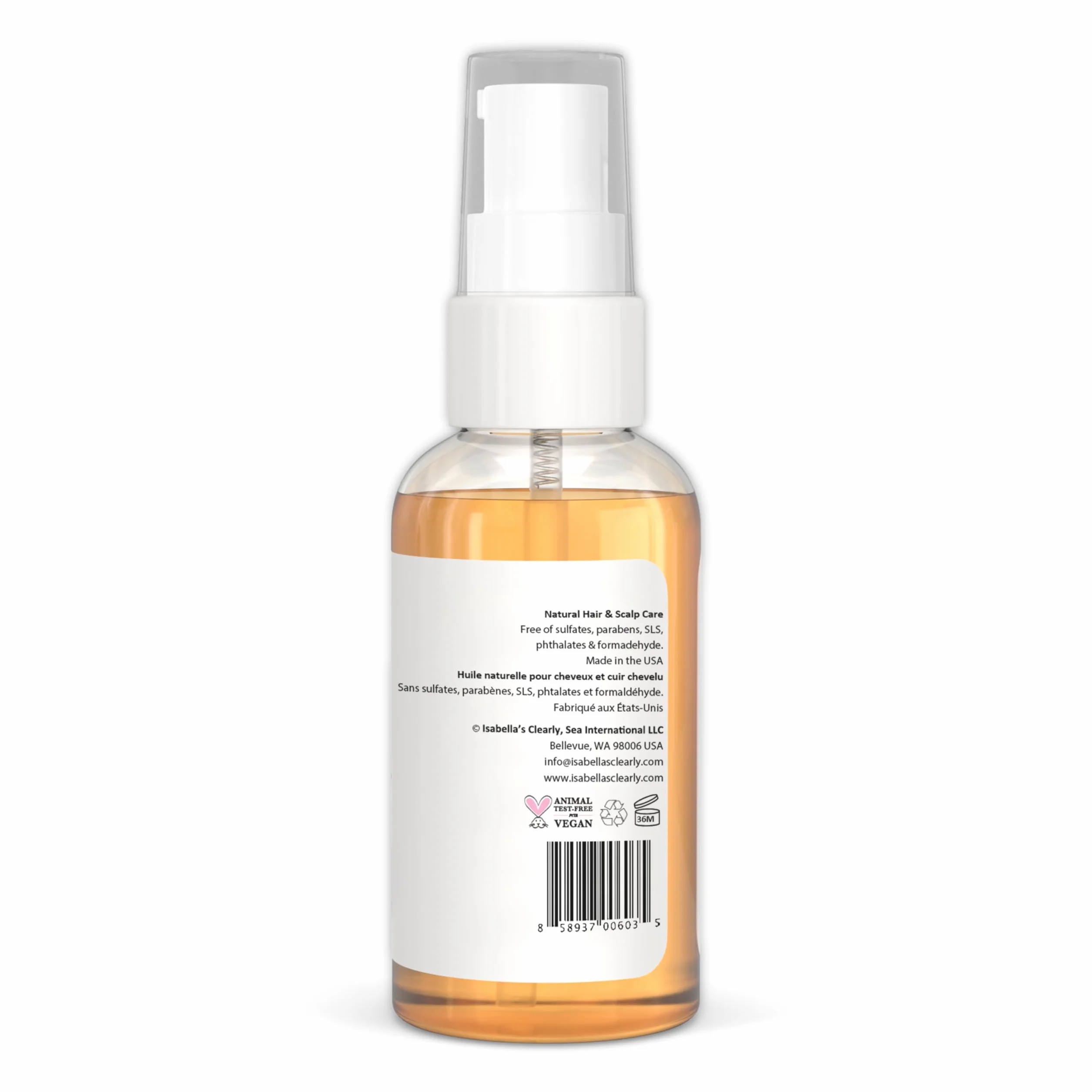Isabella's Clearly LICE, Powerful Lice Remover with Natural and Essential Oils to Help Eliminate Lice, Nits, Eggs | No Toxins or Harsh Chemicals | Rosemary, Cedarwood, Tea Tree | Metal Nit Comb Included (60ml)