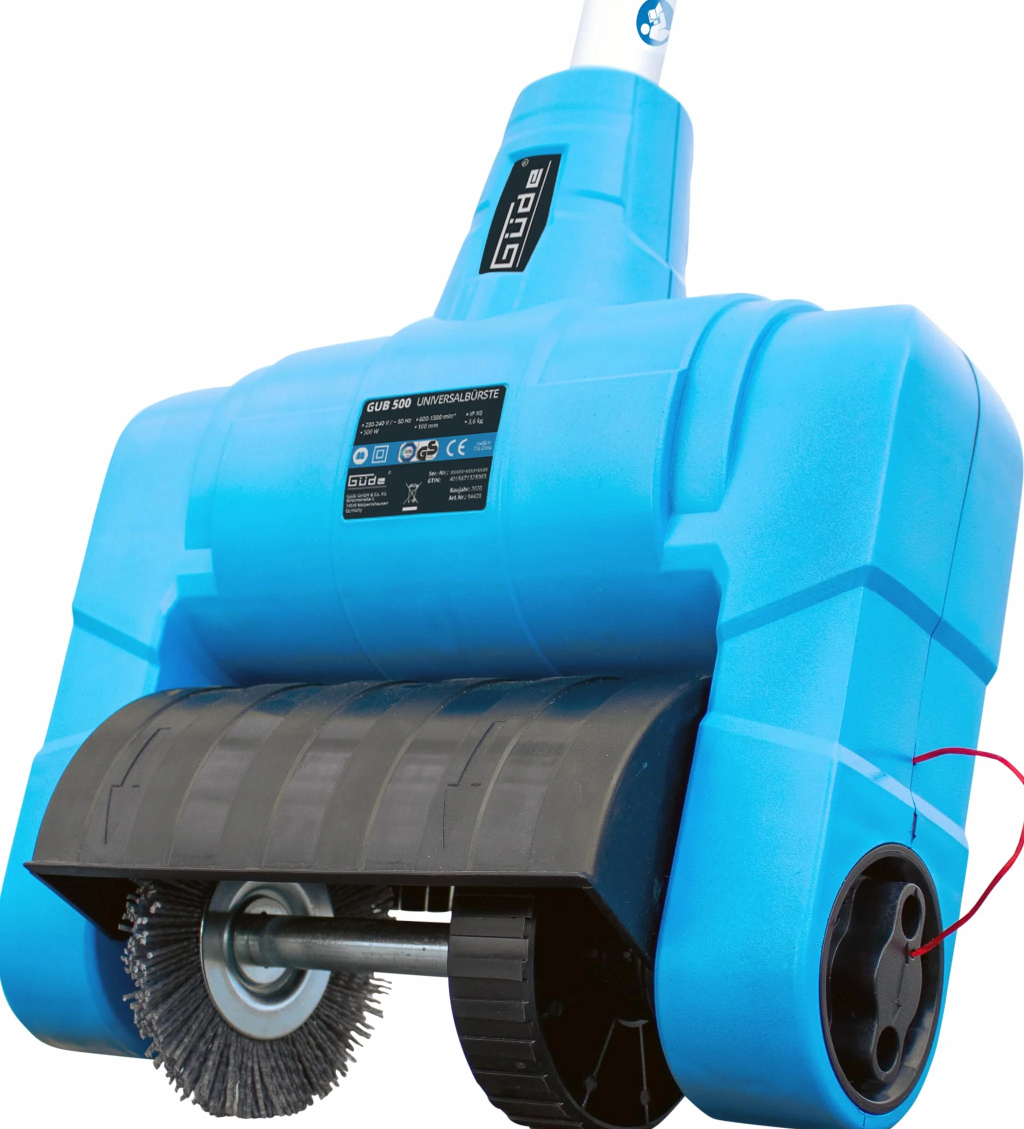 GÜDE 944233 uniwersalna szczotka GUB 500 (uniwersalna szczotka z wytrzymałym wałkiem nylonowym, moc 500 W i szerokość robocza 16 cm)